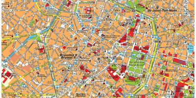 Brussel kaart - Kaarten Brussel (België)