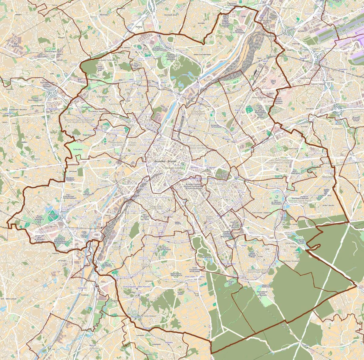 Kaarten Van Brussel Kaarten Brussel België 4951